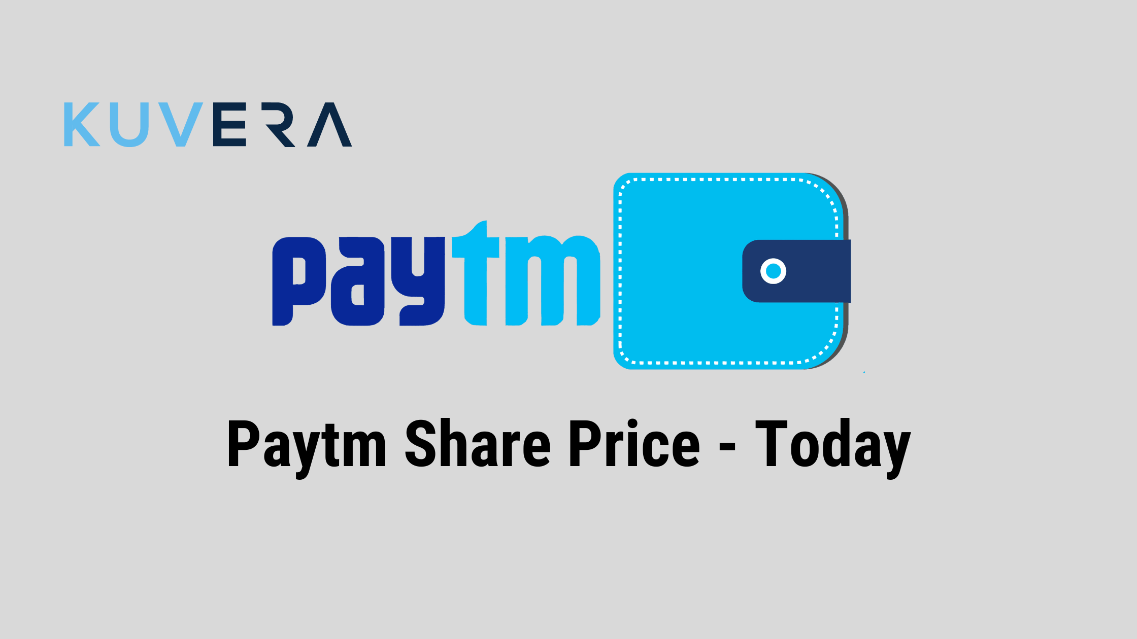 Paytm's Share Price Today - One97 Communications Ltd - Kuvera