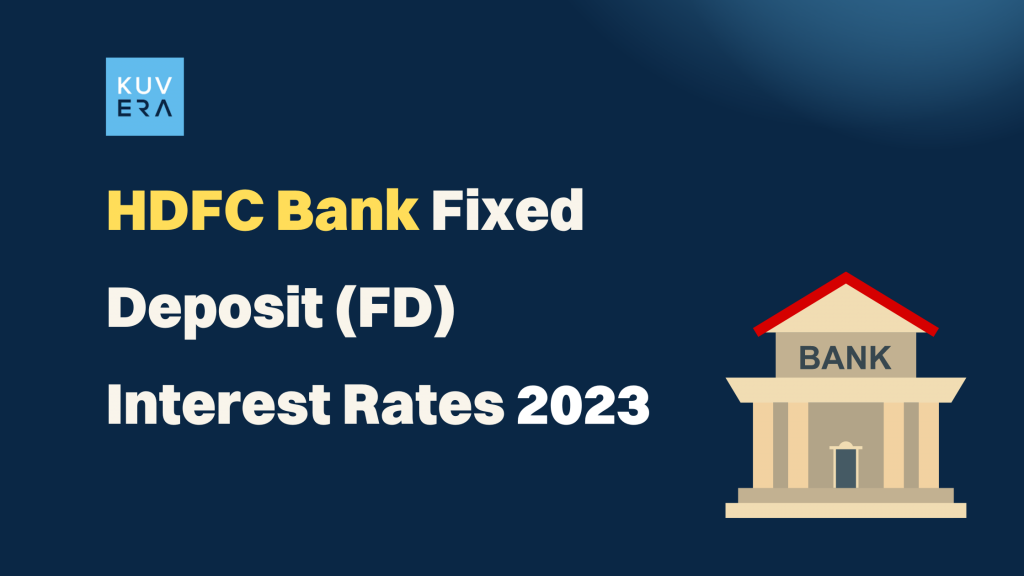 HDFC bank FD interest rate