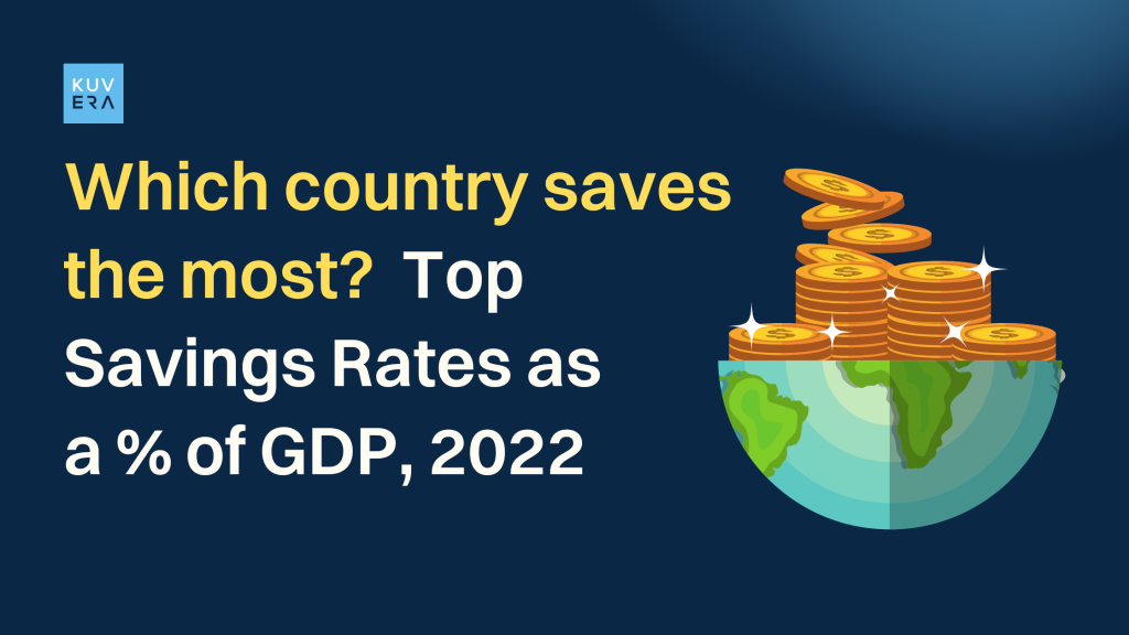 Top Savings Rates as a Percent of GDP in 2022